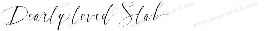 Dearly loved Slab字体转换